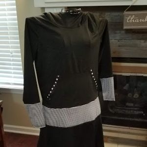 Black and White Hoodie Size Medium